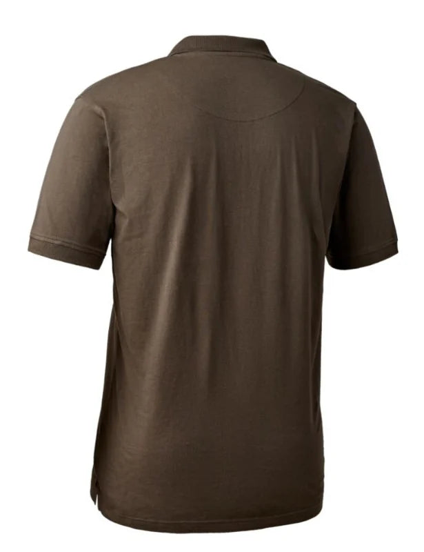 Deerhunter Christian Polo Shirt, brown leaf
