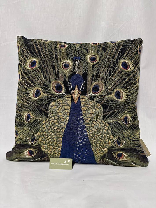 Gobelin Kussen Peacock Forward Facing