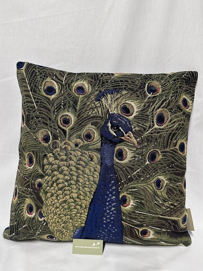 Afbeelding laden in Galerijviewer, Gobelin Kussen Peacock Right Looking
