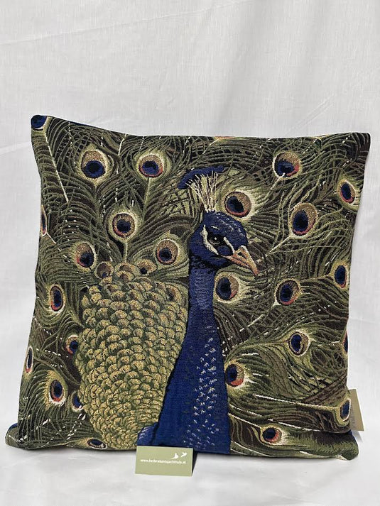 Gobelin Kussen Peacock Right Looking