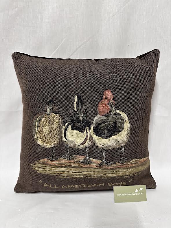 Afbeelding laden in Galerijviewer, Gobelin Kussen All American Boys 3,brown