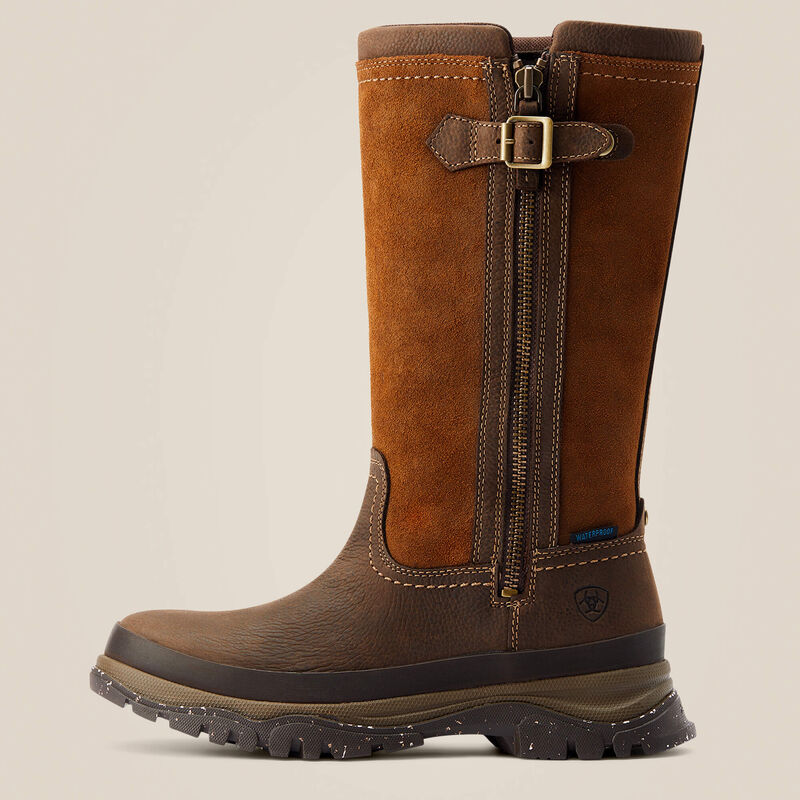 Ariat Moresby Zip H2O, waterdichte dameslaars, java