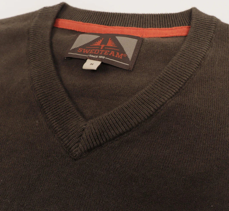 Afbeelding laden in Galerijviewer, Swedteam Crest V-Neck Sweater, Swedteam green