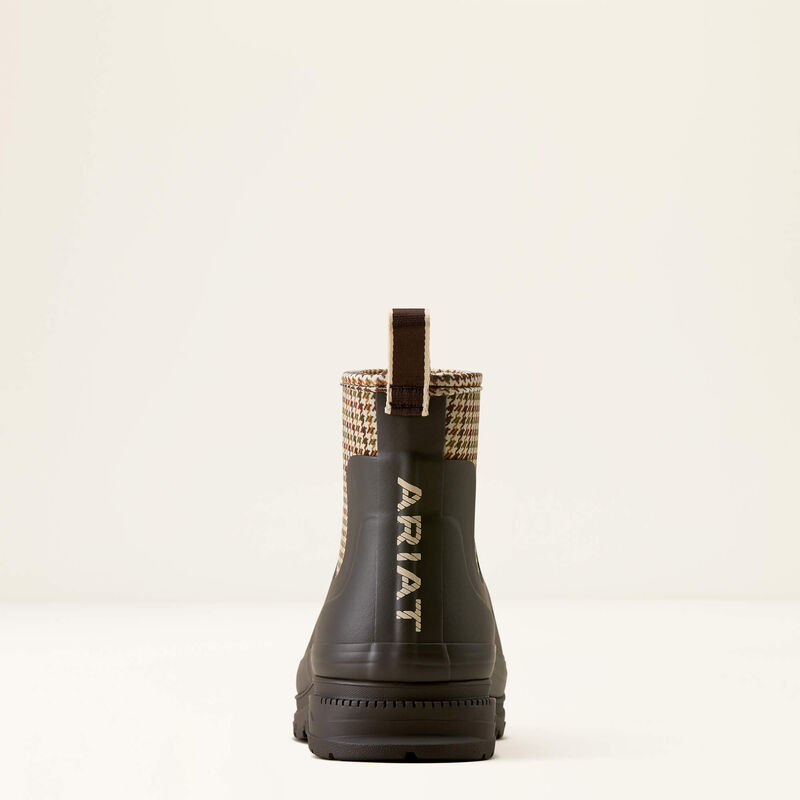 Ariat Kelmarsh Shortie, rubberen laars, chocolate/tan twill