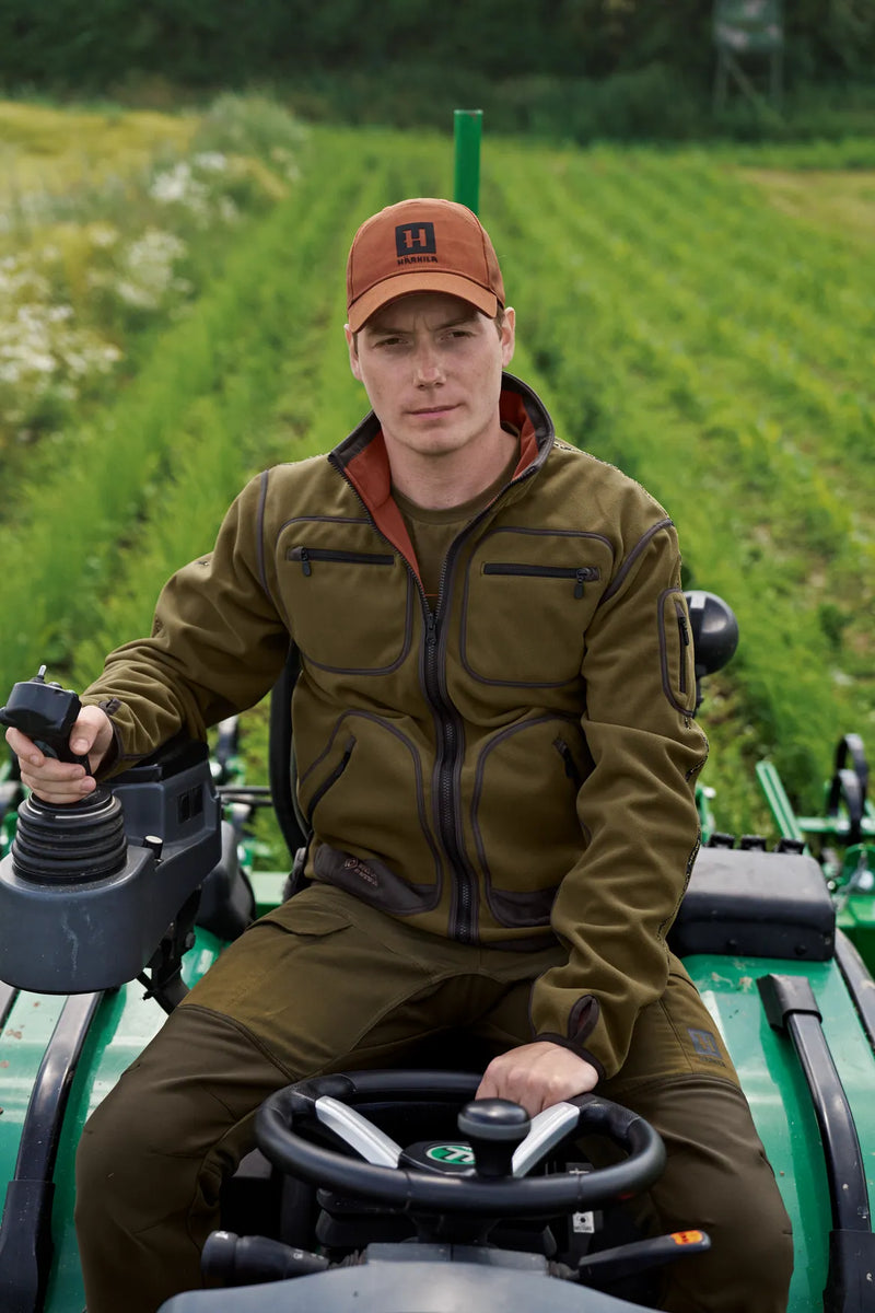 Afbeelding laden in Galerijviewer, Härkila Kamko Fleece, dark olive/Arabian spice