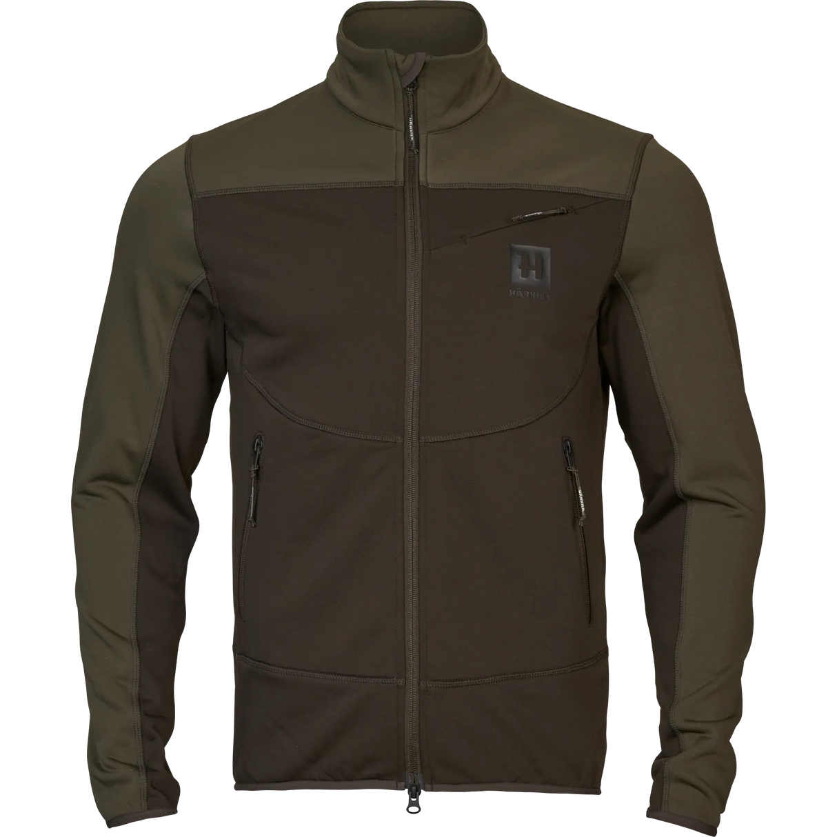 Härkila Olaf Fleece Jacket, shadow brown/forest night