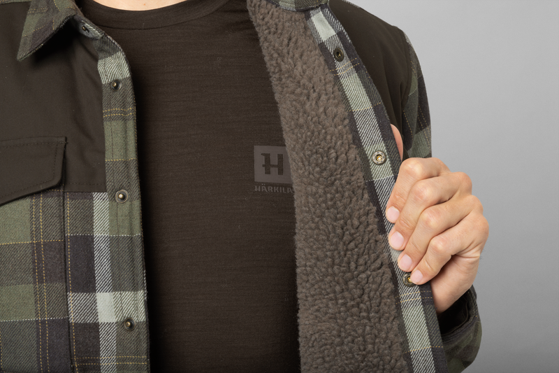 Afbeelding laden in Galerijviewer, Härkila Asmund Insulated Wool Shirt, willow green/phantom