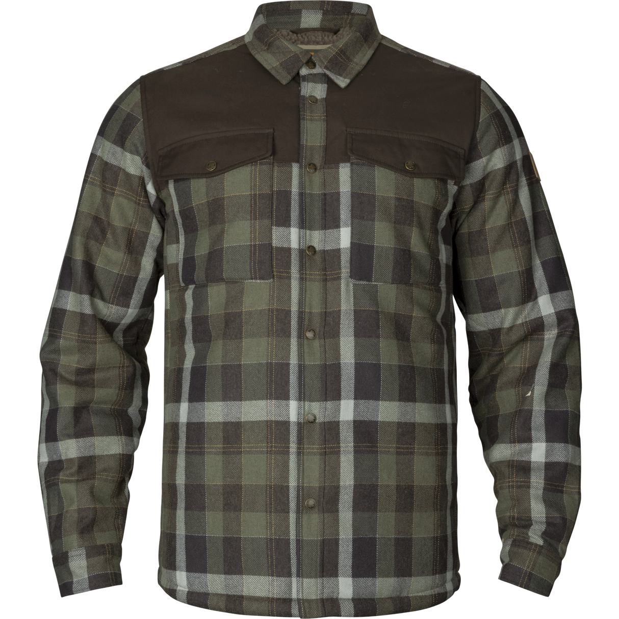 Härkila Asmund Insulated Wool Shirt, willow green/phantom