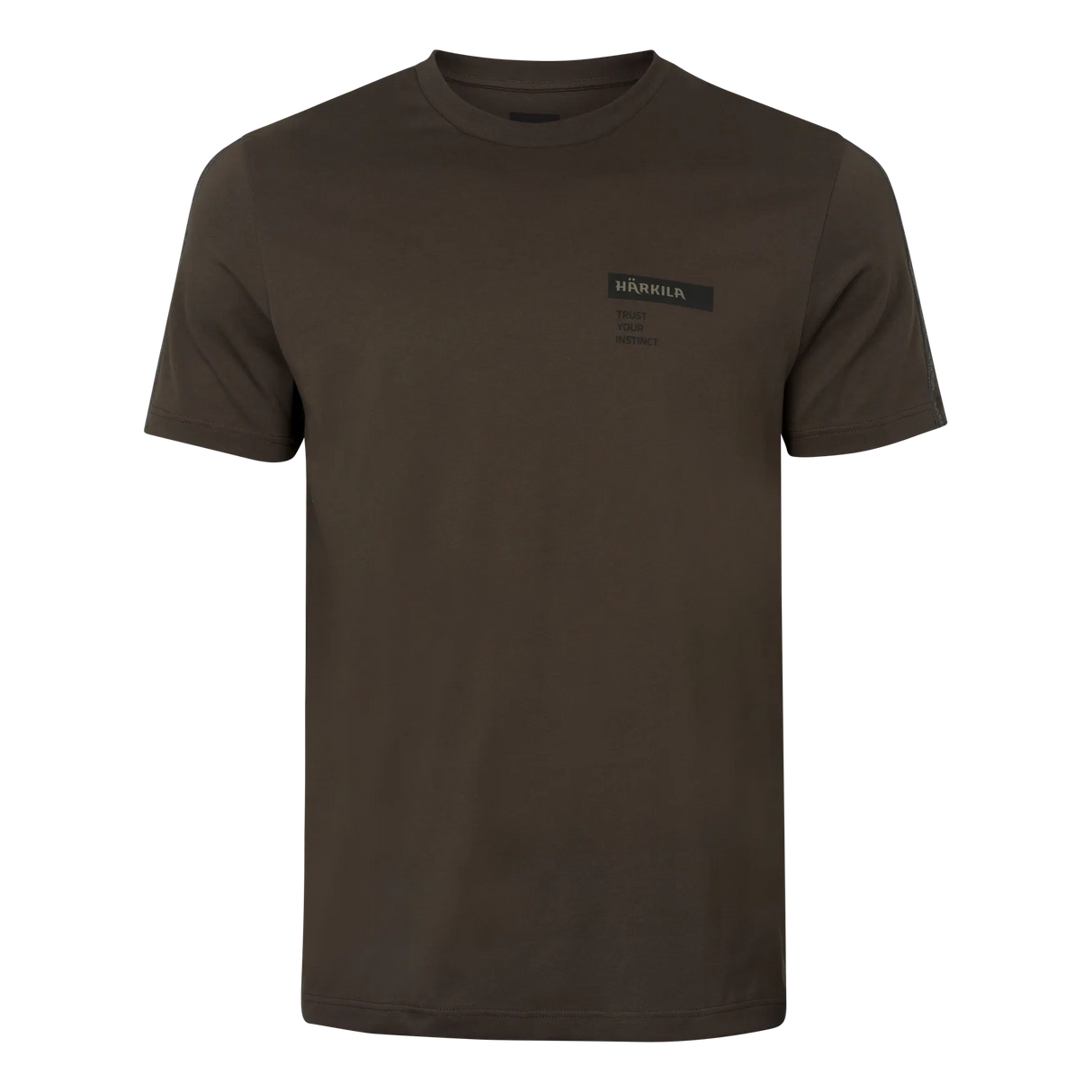 Härkila Logo Band S/S T-Shirt, shadow brown/tarmac