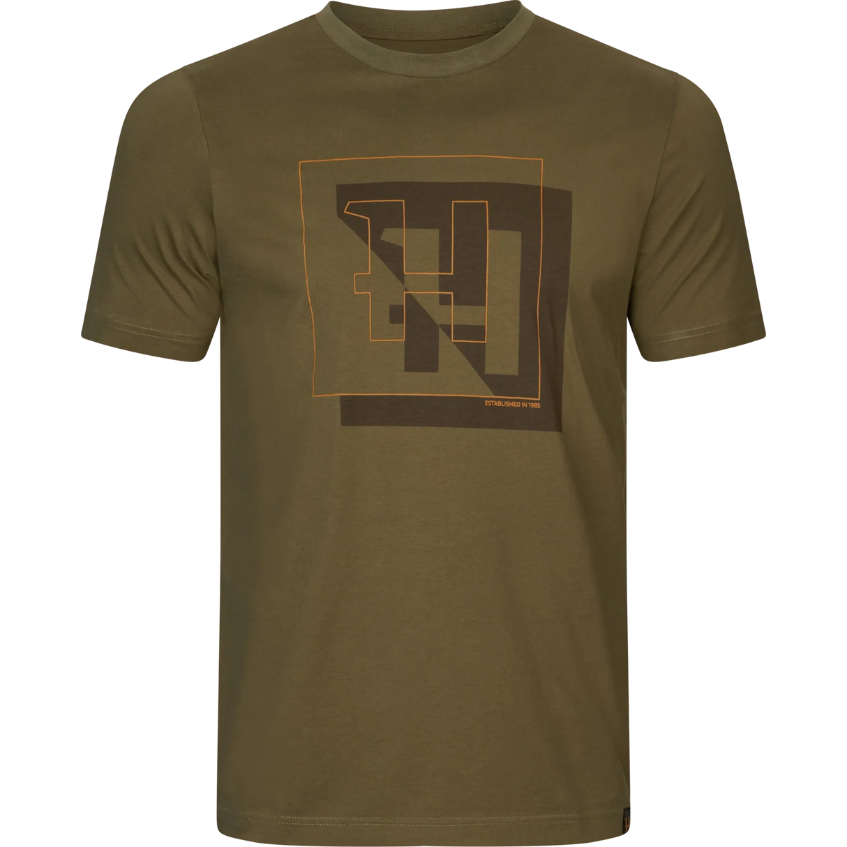 Härkila H-logo S/S T-shirt, dark olive