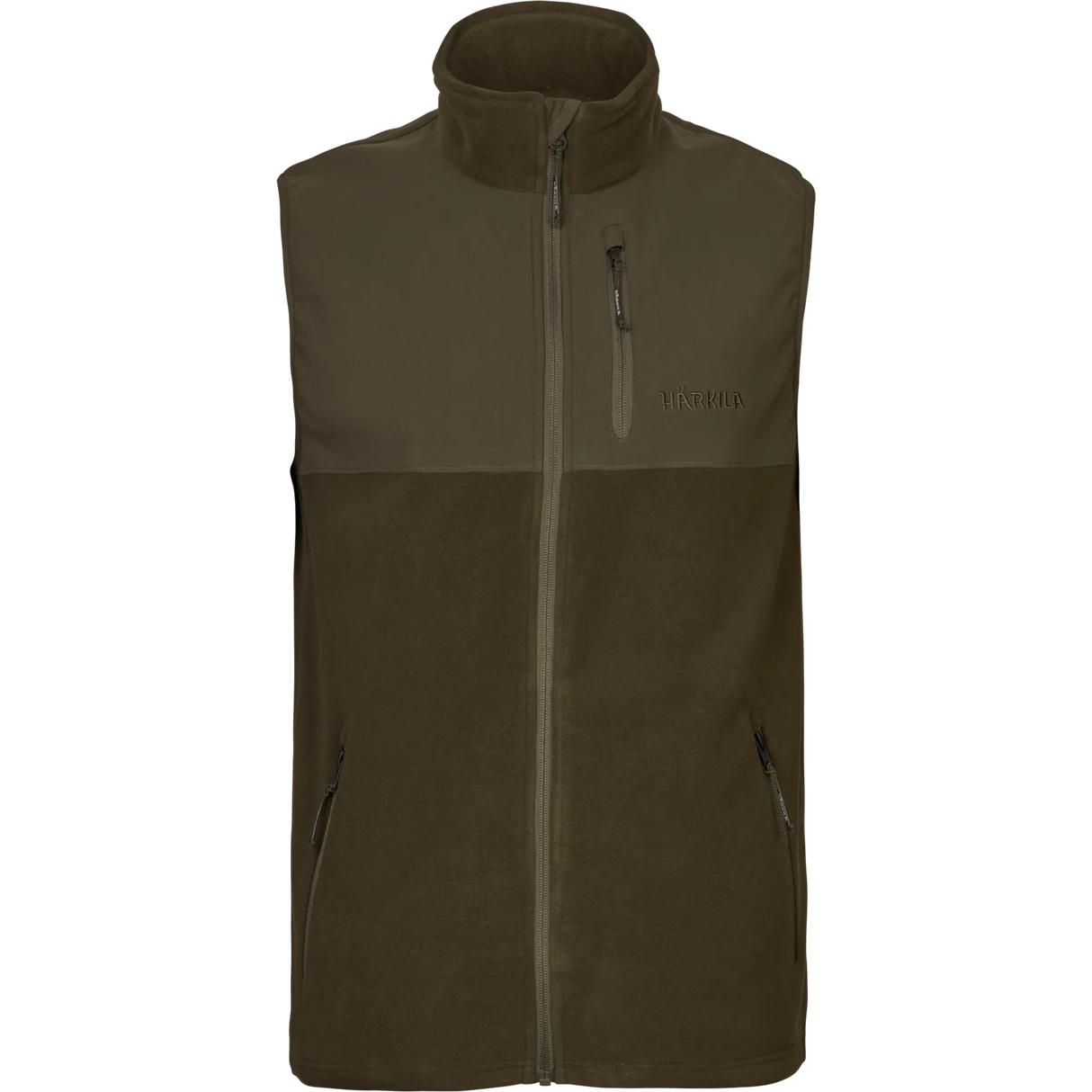 Härkila Fjell Fleece Waistcoat, hunting green/willow green