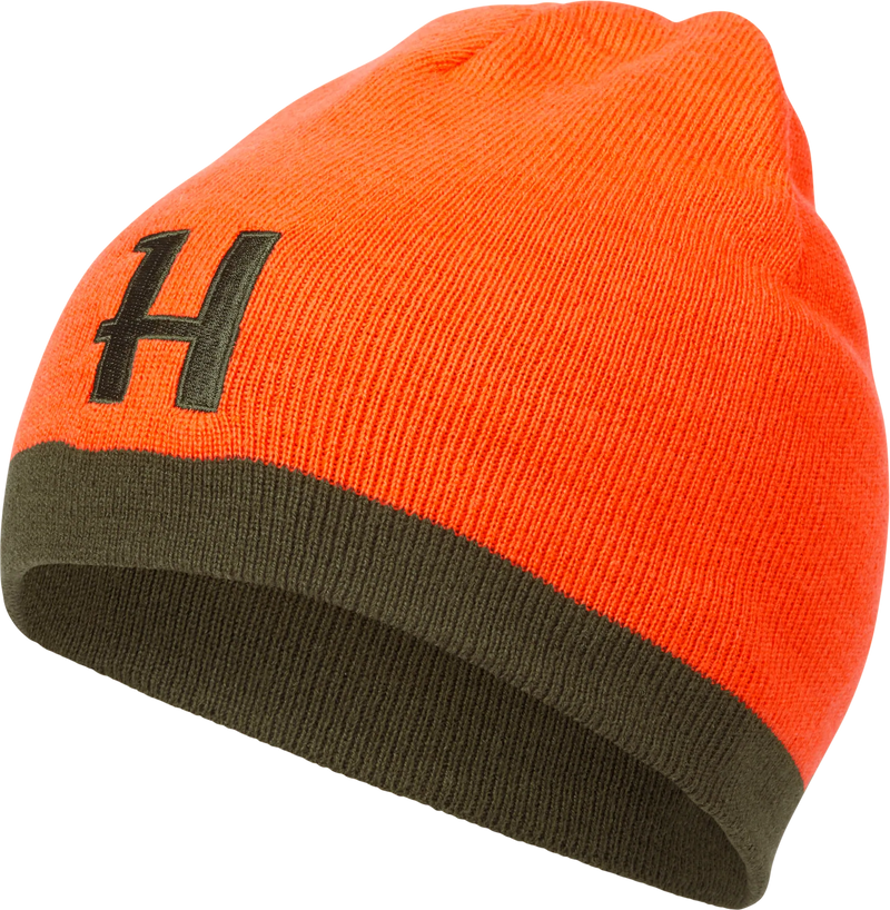 Afbeelding laden in Galerijviewer, Härkila Reversible Beanie, Willow Green / Orange