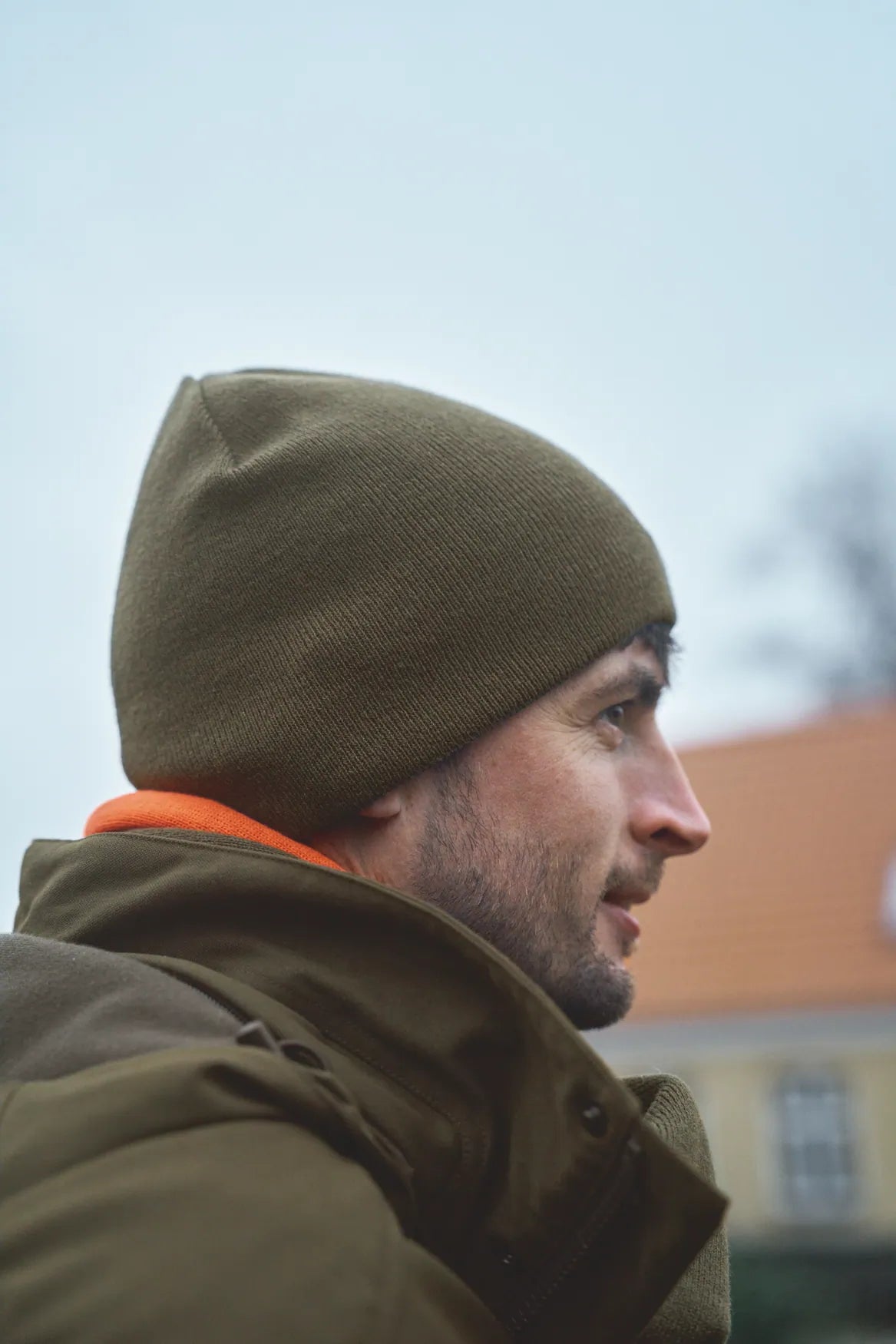 Härkila Reversible Beanie, willow green/orange