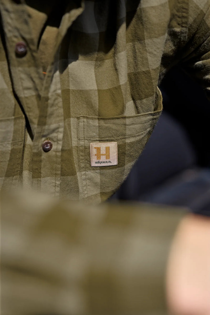 Afbeelding laden in Galerijviewer, Härkila Scandinavian L/S Shirt, dark olive check