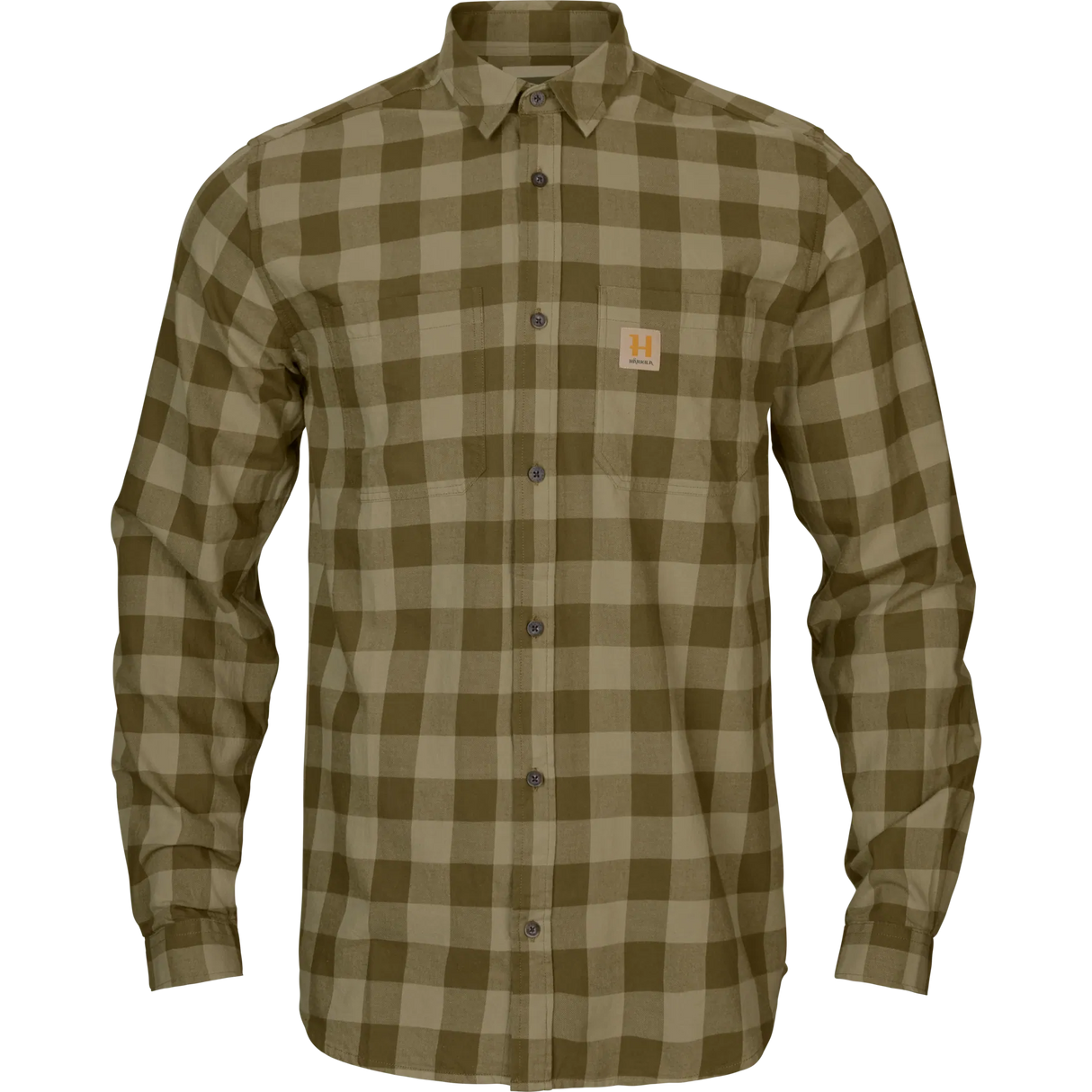 Härkila Scandinavian L/S Shirt, dark olive check