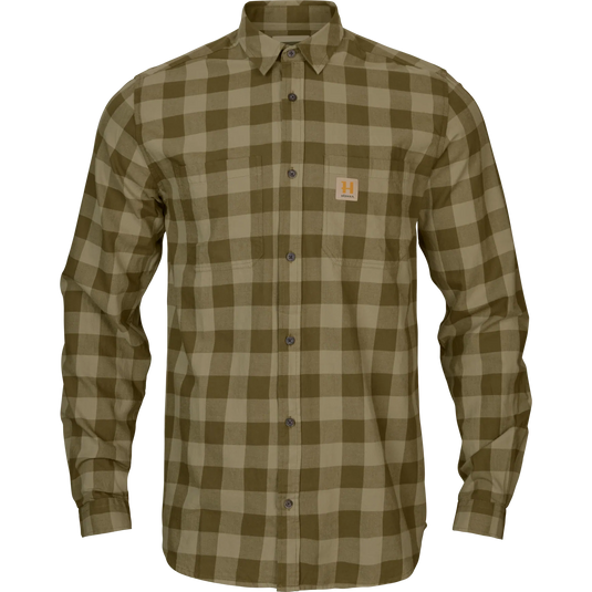 Härkila Scandinavian L/S Shirt, dark olive check
