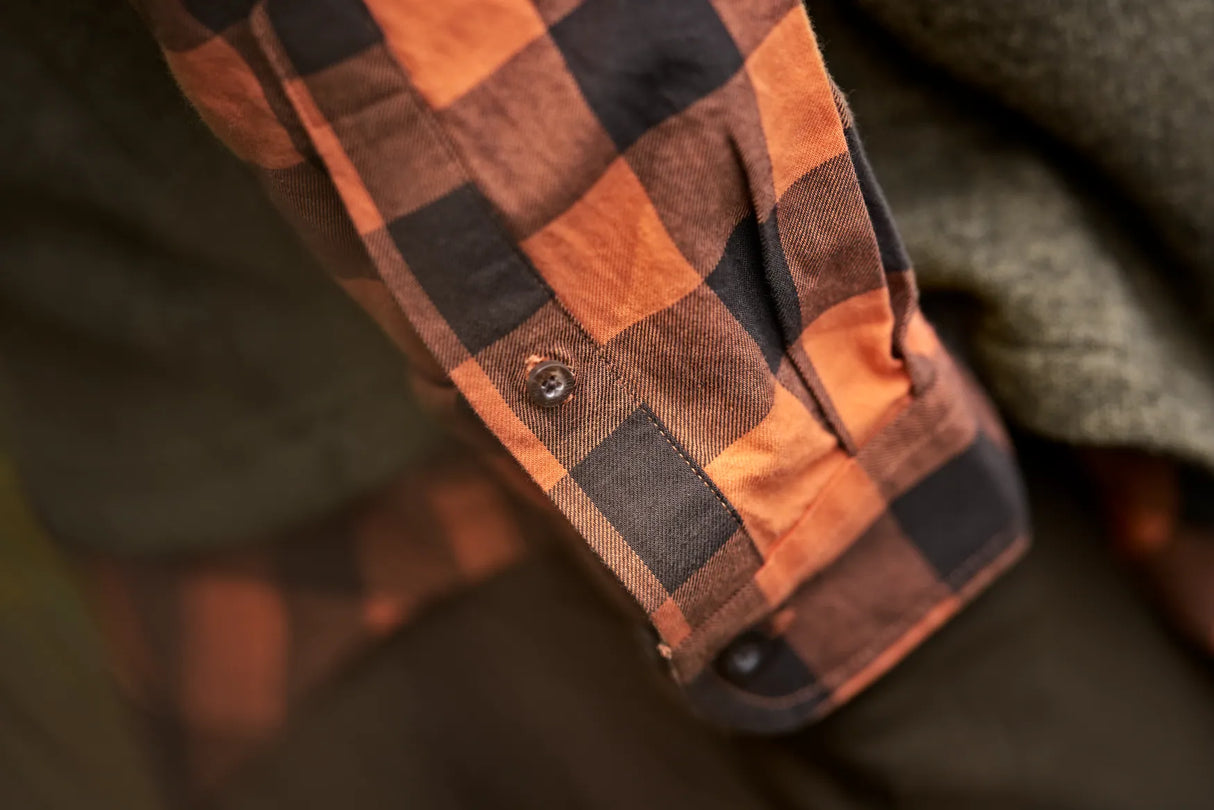 Härkila Scandinavian L/S Shirt, mandarin check