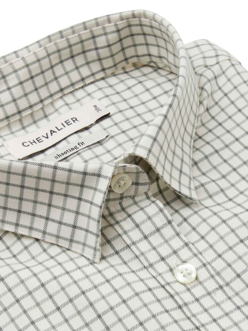 Afbeelding laden in Galerijviewer, Chevalier Chorley Shooting Fit Shirt Women, thyme green tattersall