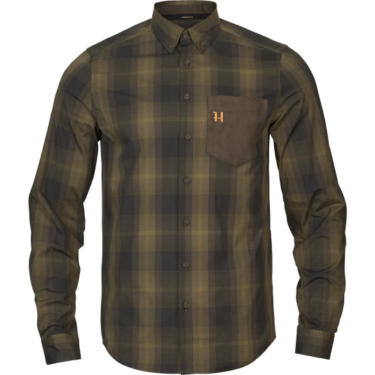 Härkila Akkan L/S Shirt, willow green/shadow brown