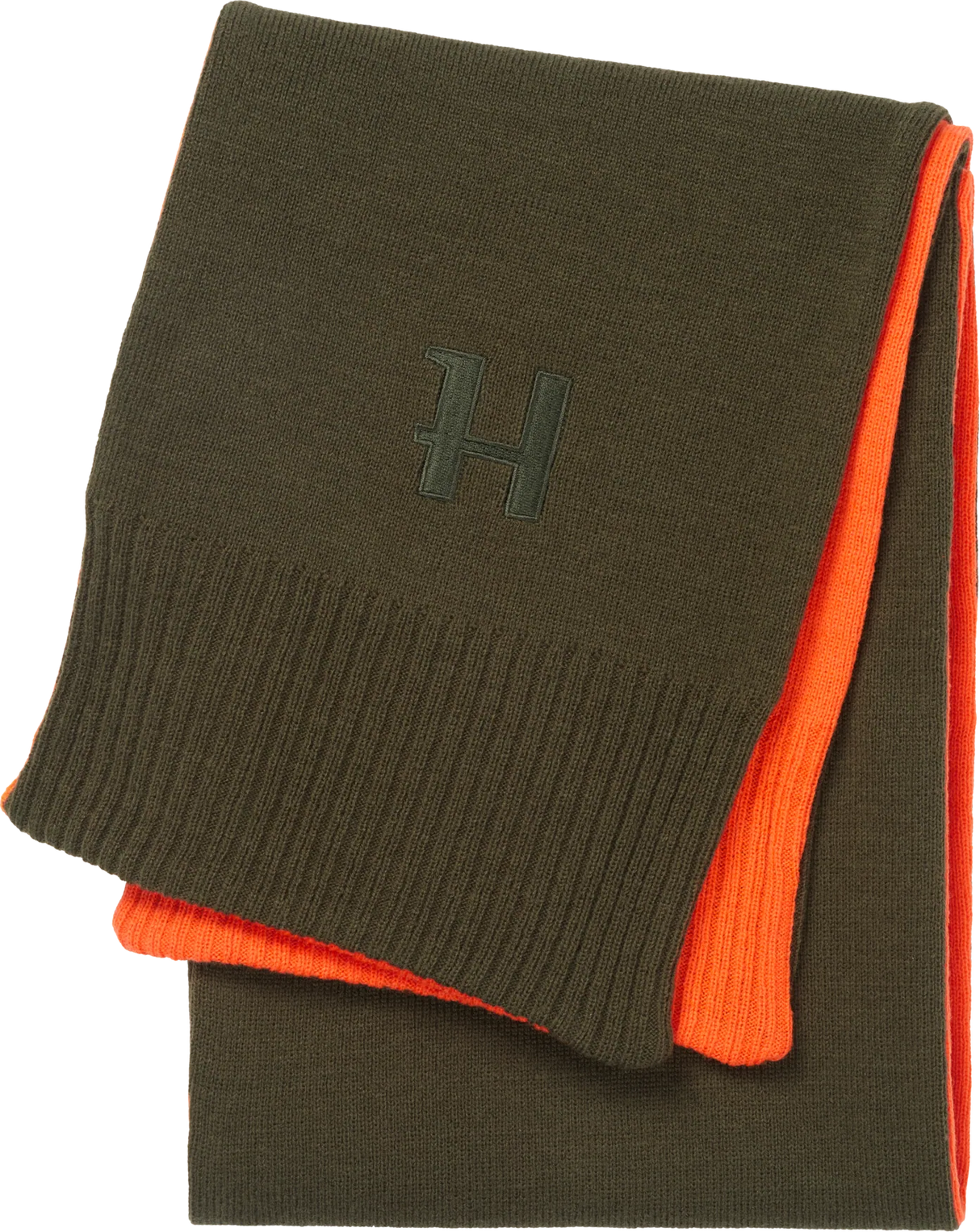 Härkila Reversible Scarf, willow green/orange