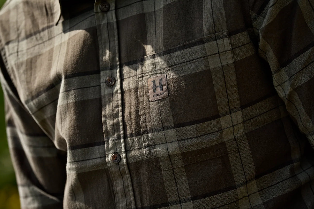 Härkila Fjell L/S Shirt, green check