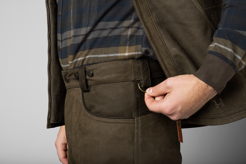 Afbeelding laden in Galerijviewer, Härkila Pro Hunter Leather Trousers, willow green