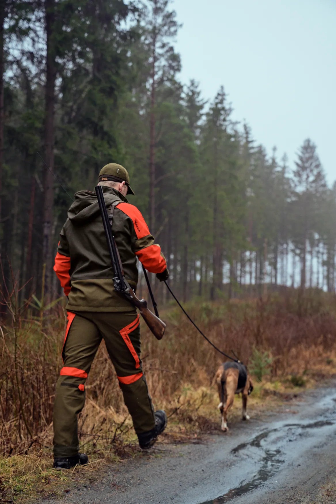 Härkila Pro Hunter Dog keeper GTX trousers, willow green/orange
