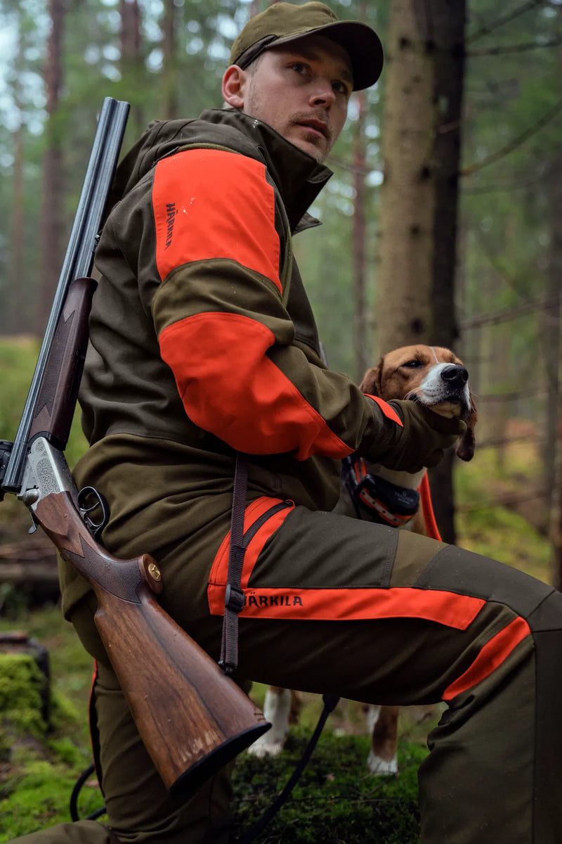 Afbeelding laden in Galerijviewer, Härkila Pro Hunter Dog keeper GTX trousers, willow green/orange