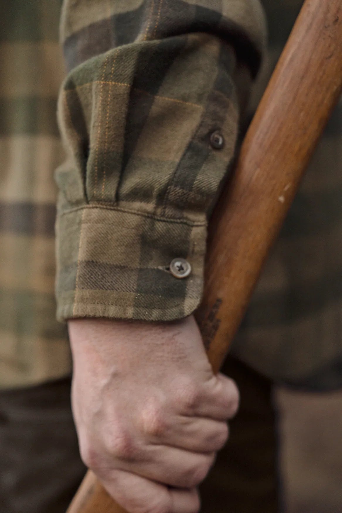 Asmund L/S shirt Beech green check