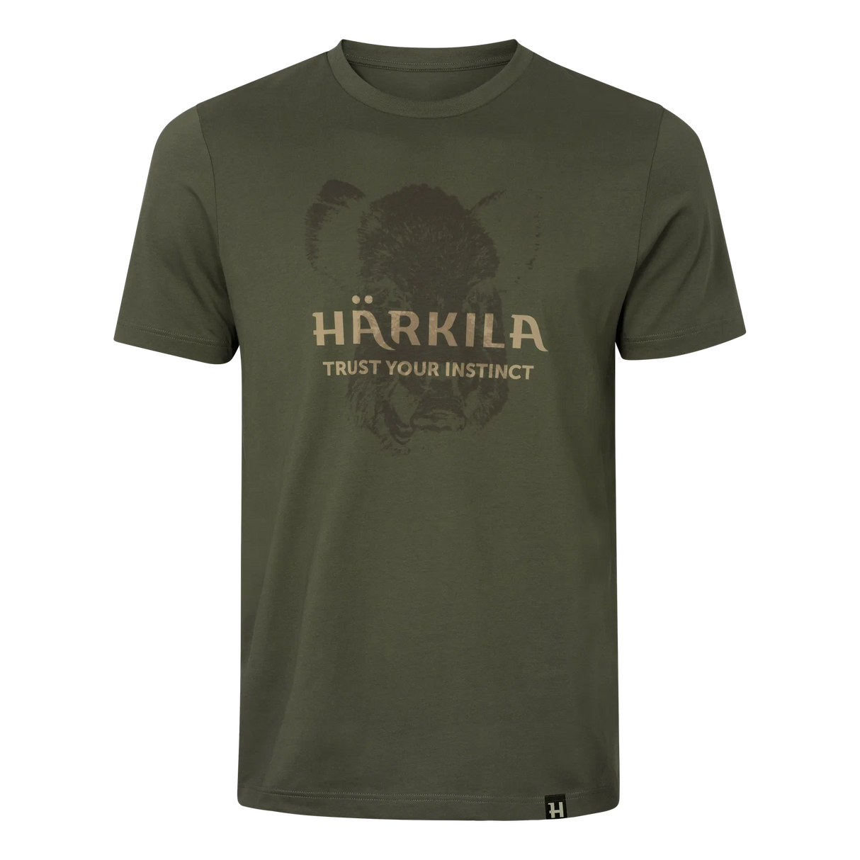 Härkila Wildboar Logo S/S T-Shirt, forest night