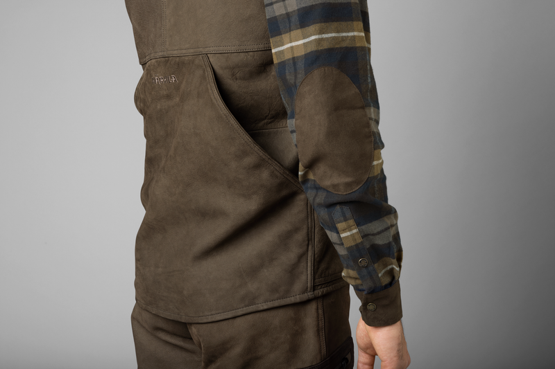 Afbeelding laden in Galerijviewer, Härkila Pro Hunter Leather Waistcoat, willow green