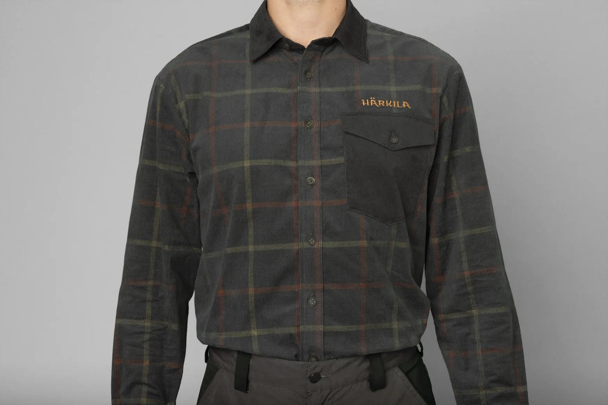 Härkila Kaldfjord Corduroy Check Shirt, phantom