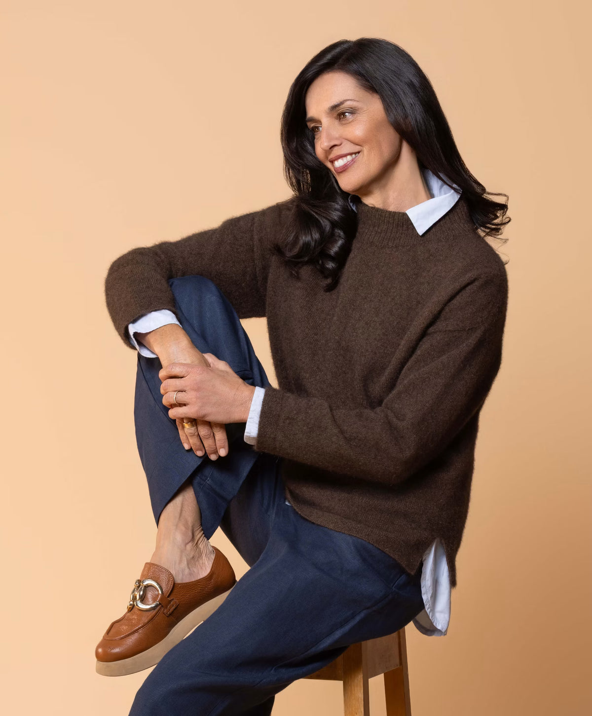 Noble Wilde Womens Aspen Sweater, tobago