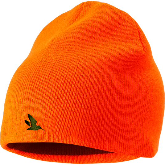 Seeland Ian Reversible Beanie, Hi-Vis orange/pine green