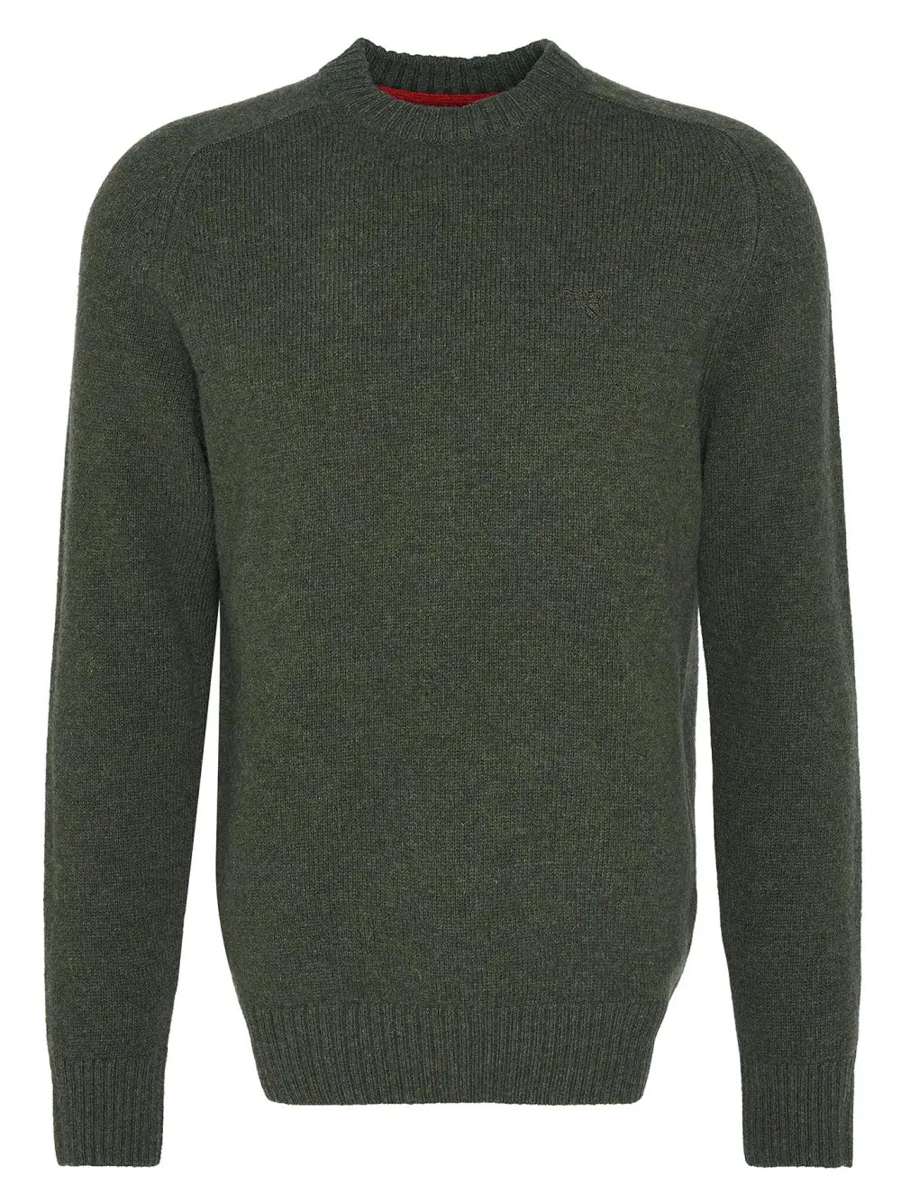 Barbour Grangetown Crew Neck Sweater, mid olive
