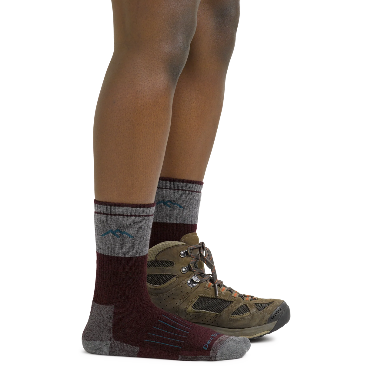 Darn Tough Hunt heavyweight sock, burgundy