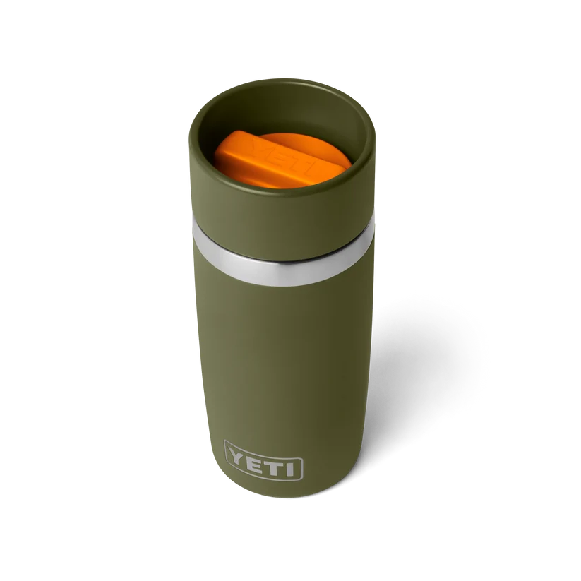 Yeti Rambler met commutercap, reisfles, 12 oz/355 ml, olive/king crab orange