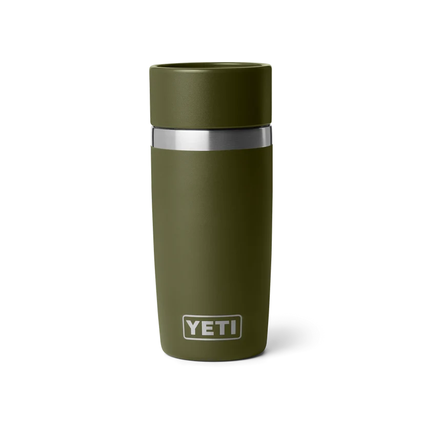 Yeti Rambler met commutercap, reisfles, 12 oz/355 ml, olive/king crab orange