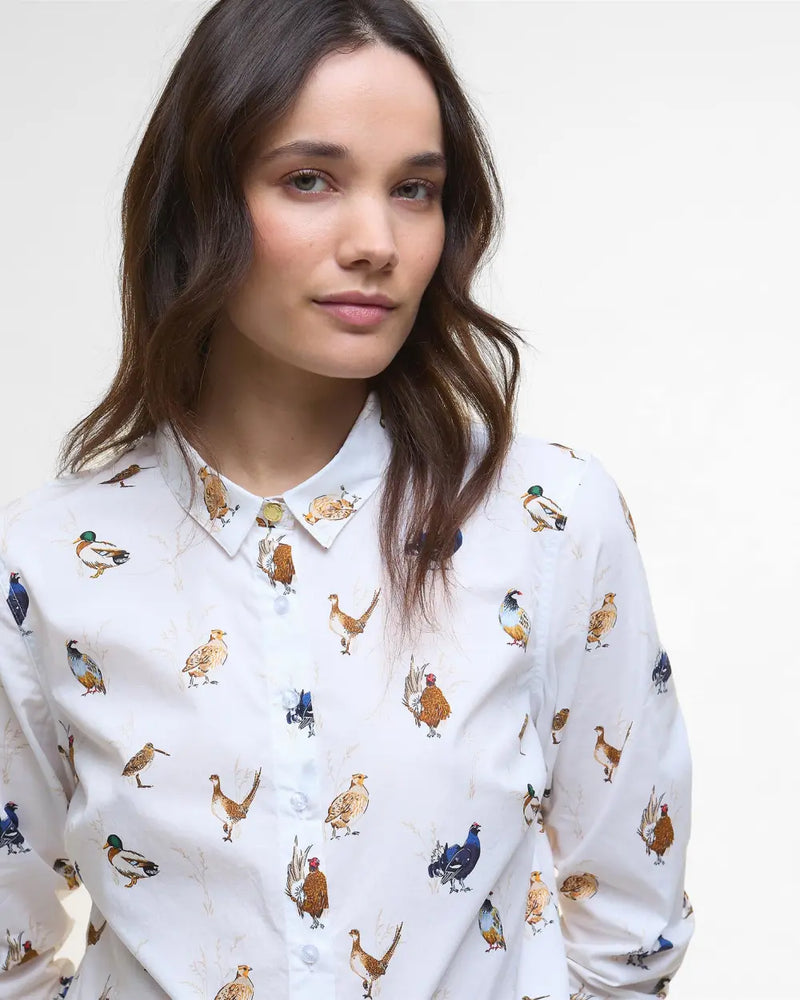 Afbeelding laden in Galerijviewer, Barbour Brambles Shirt, bird print