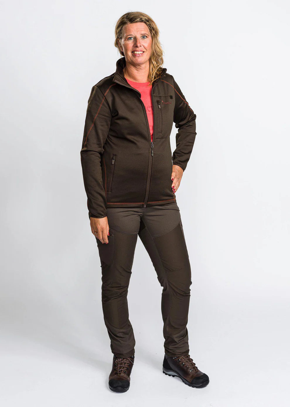 Pinewood Tiveden TC-Stretch InsectSafe Trousers Women, dark olive/suède brown