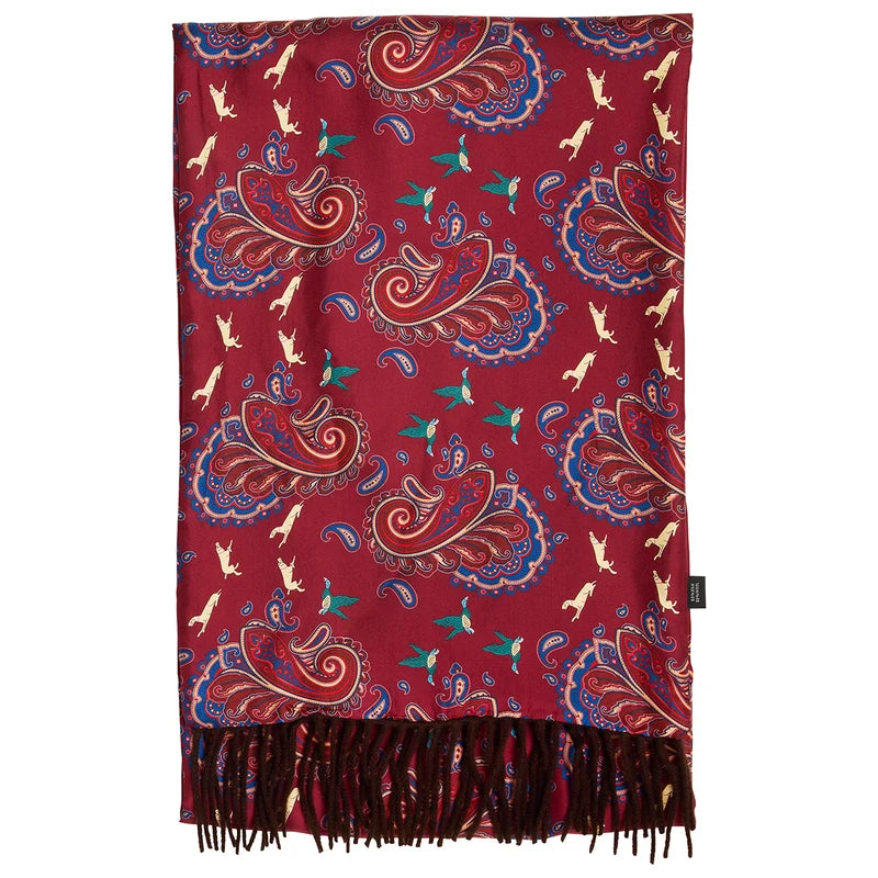 Laksen Game Scarf Two Face, wool/silk