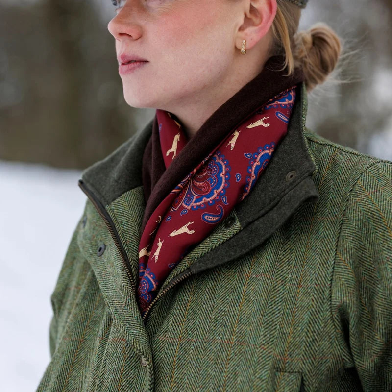 Laksen Game Scarf Two Face, wool/silk