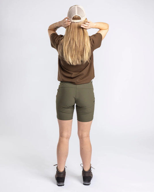 Pinewood Abisko Light Stretch Shorts W, moss green