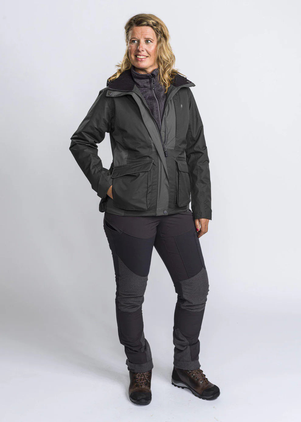 Pinewood Dog Sports 2.0 Jacket Women, black/dark anthracite