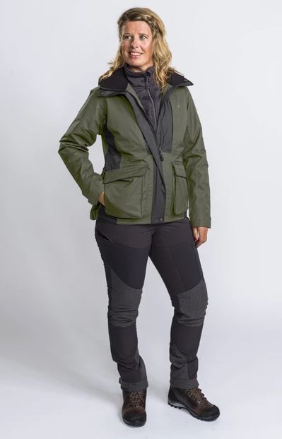 Pinewood Dog Sports 2.0 Jacket Women, moss green/black