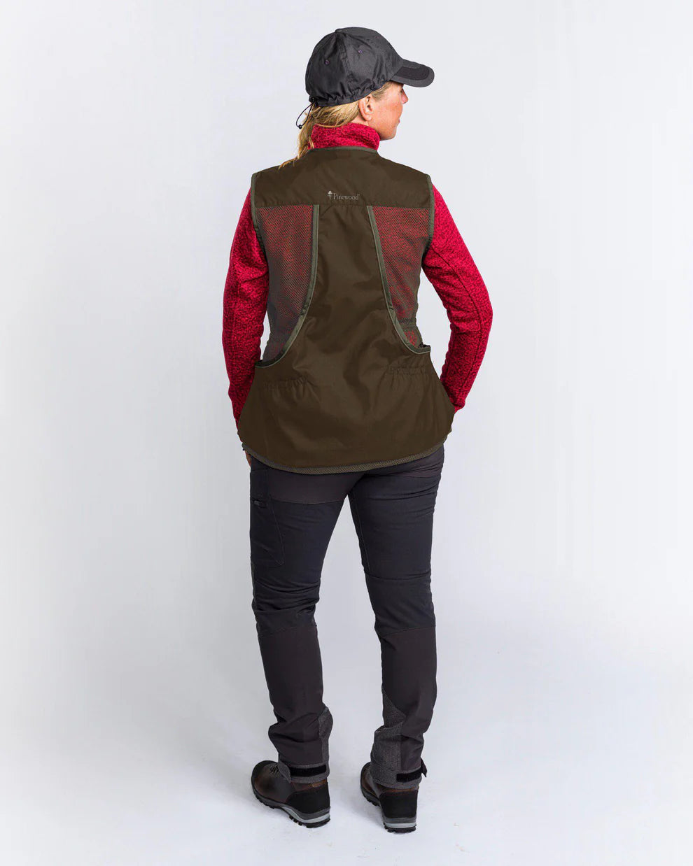 Pinewood Dog Sports Vest 2.0 Women, suede brown/dark olive