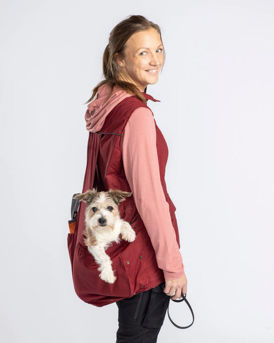 Pinewood Dog Sports Expert Vest Women, dark tomato/dark red