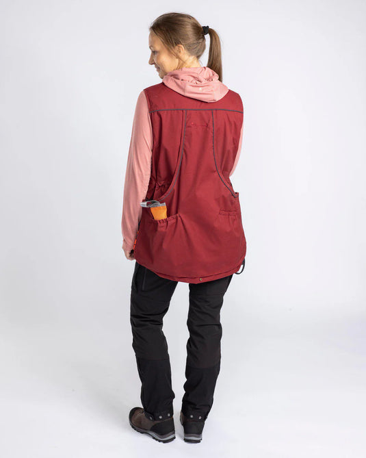 Pinewood Dog Sports Expert Vest Women, dark tomato/dark red