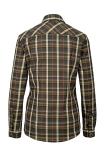 Jagdhund Frieda damesblouse, green check