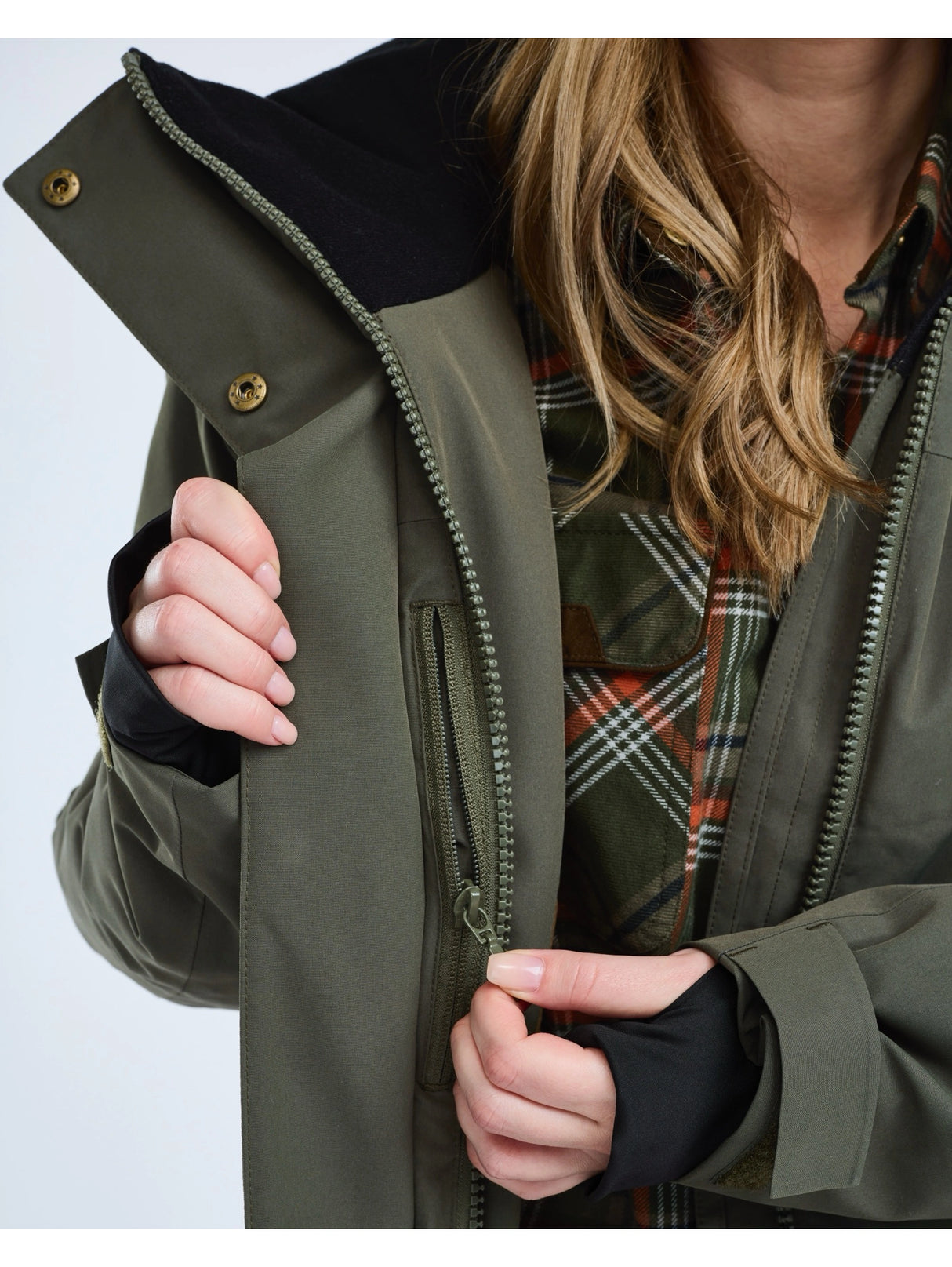 Pinewood Wilda Padded Parka W, moss green